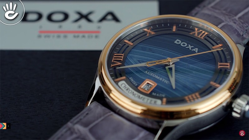  Đánh giá chi tiết đồng hồ DOXA Ngọc Mã Não xanh - D198RAG