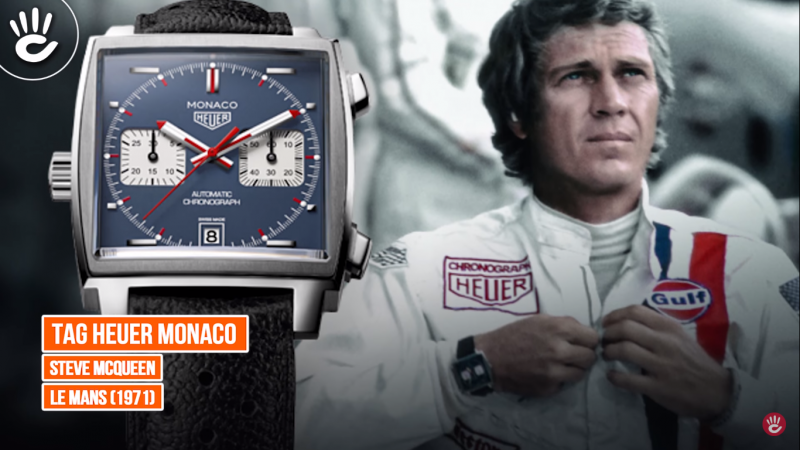 Chiếc đồng hồ Tag Heuer Monaco được Steve McQueen đeo trên tay trong bộ phim Le Mans