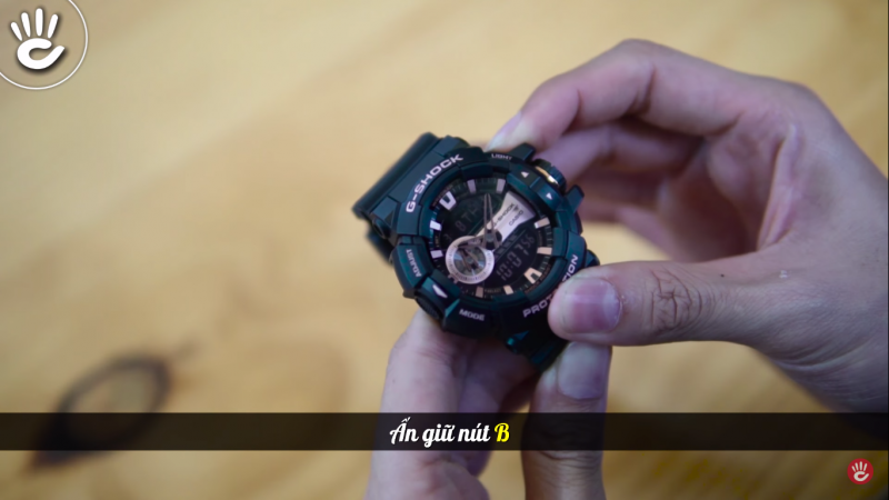 Cách Bật Auto Light Đồng Hồ G-Shock Một Nốt Nhạc
