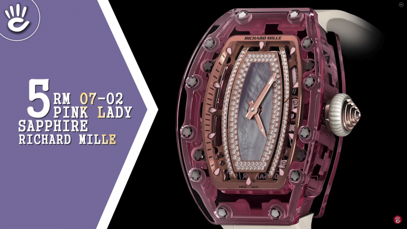 Chiếc RM 07-02 Pink Lady Sapphire của Richard Mille có giá 1.200.000 USD