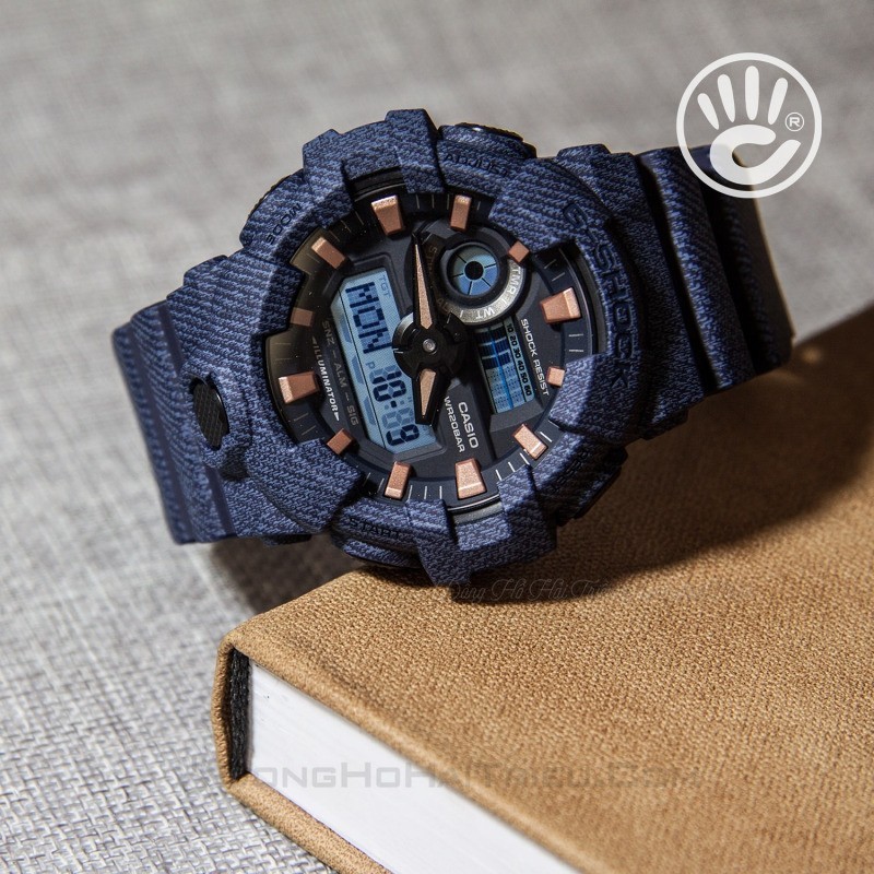 Chiếc đồng hồ G-Shock có vỏ được tạo hình giống vải jean cá tính