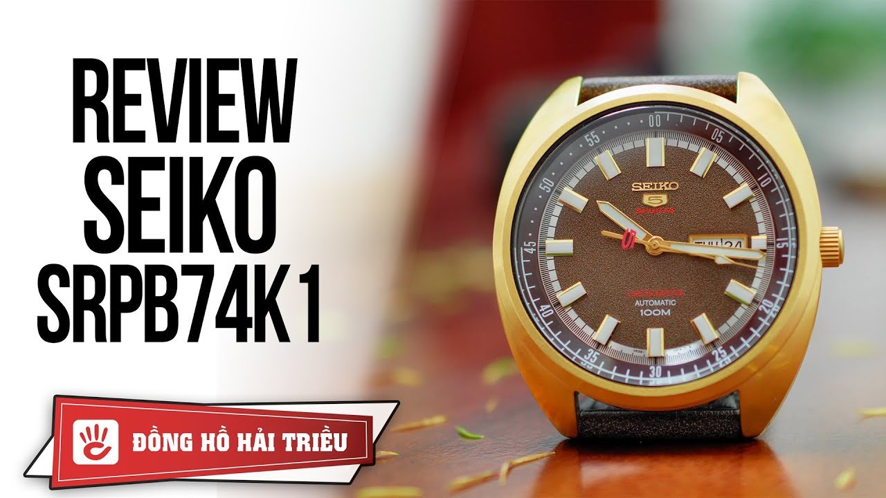 Review đồng hồ Seiko Turtle SRPB74K1 - Seiko 5 có ngoại hình con rùa