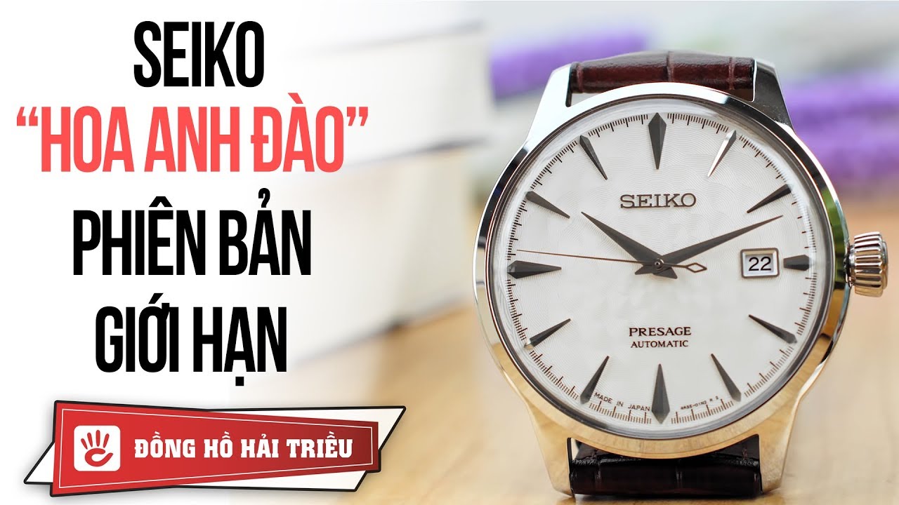 Review đồng hồ Seiko SRPC03J1 Cherry Blossom Rose Limited Edition