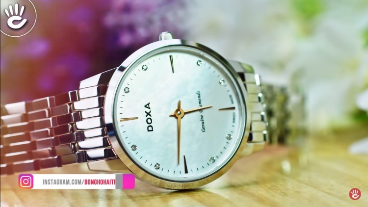 Review đồng hồ nữ Doxa D158SWH | Bộ sưu tập mặt xà cừ siêu đẹp-Hình2