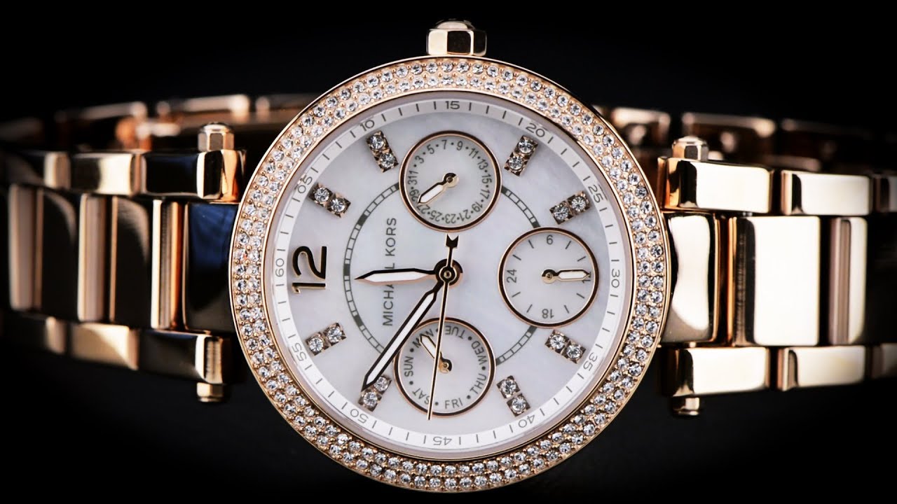 Đồng hồ nữ Michael Kors dây kim loại đính trái tim cao cấp giá rẻ