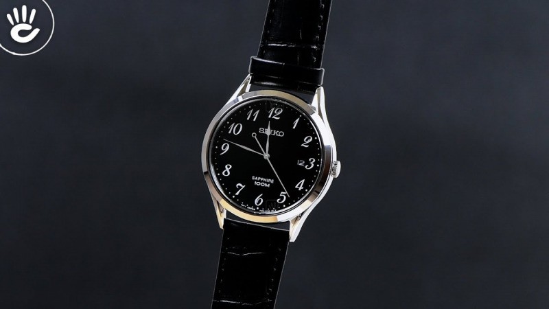 Review đồng hồ Seiko SGEH75P1 nền đen nam tính