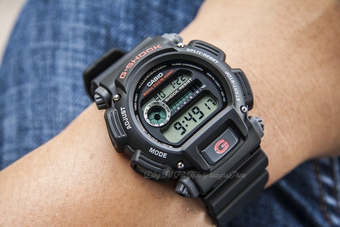 Trẻ trung với mặt số điện tử của đồng hồ G-Shock DW-9052-1VDR - Ảnh: 2