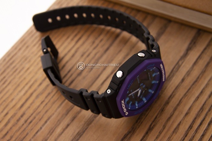 Review đồng hồ G-Shock GA-2100THS-1ADR cọc vạch dày dặn-ảnh 4