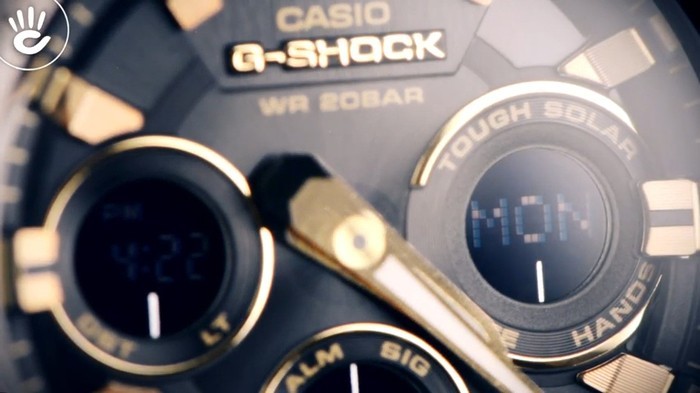 Gây ấn tượng với chi tiết mạ vàng từ G-Shock GST-S310D-1A9DR - Ảnh: 4