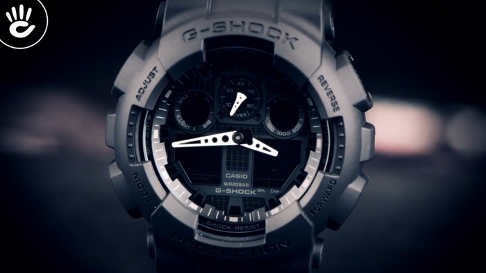 Đồng hồ G-Shock GA-100-1A1DR giá rẻ, thay pin miễn phí - Ảnh: 2
