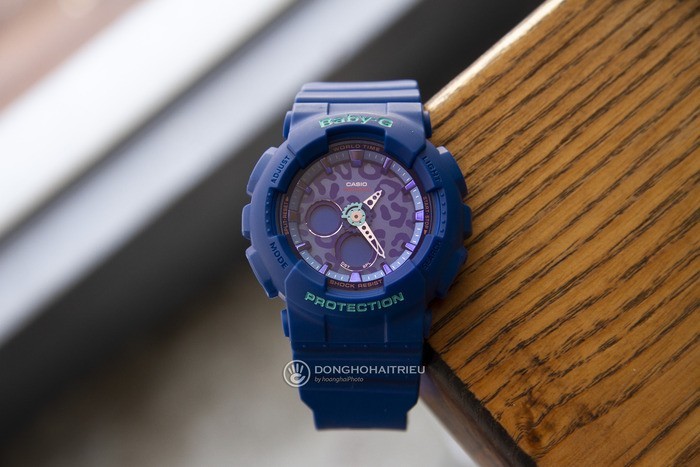 Review đồng hồ Baby-G BA-120LP-2ADR màu xanh nổi bật - ảnh: 2