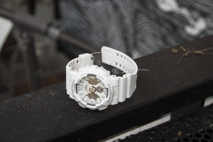 G-Shock GA-120A-7ADR Sự kết hợp hoàn hảo giữa kim, đồng hồ điện tử - Ảnh: 4