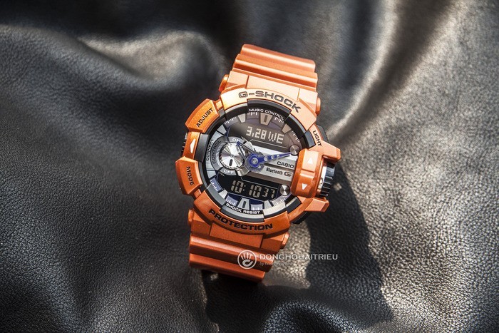 Đồng hồ G-Shock GBA-400-4BDR Ánh tím len lỏi giữa sắc cam nổi bật - Ảnh: 2