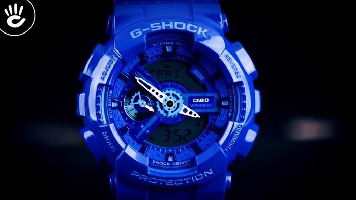 Đồng hồ thể thao mang sắc xanh siêu bền từ G-Shock GA-110BC-2ADR - Ảnh 1