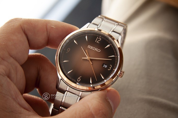 Review đồng hồ Seiko SGEH90P1 3 kim cùng vạch số vàng hồng-ảnh 1
