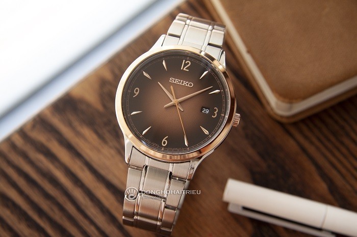 Review đồng hồ Seiko SGEH90P1 3 kim cùng vạch số vàng hồng-ảnh 2