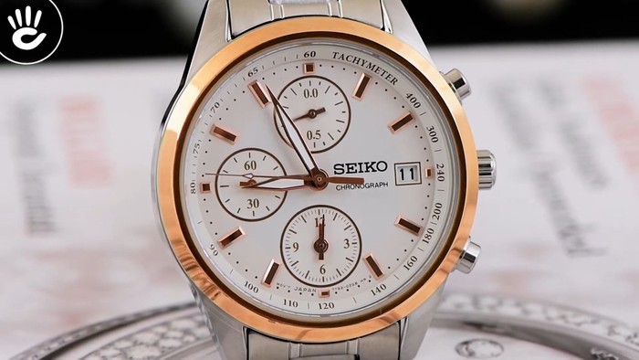 Review đồng hồ Seiko SNDV56P1 kiểu 6 kim, tính năng Chronograph - Ảnh 2