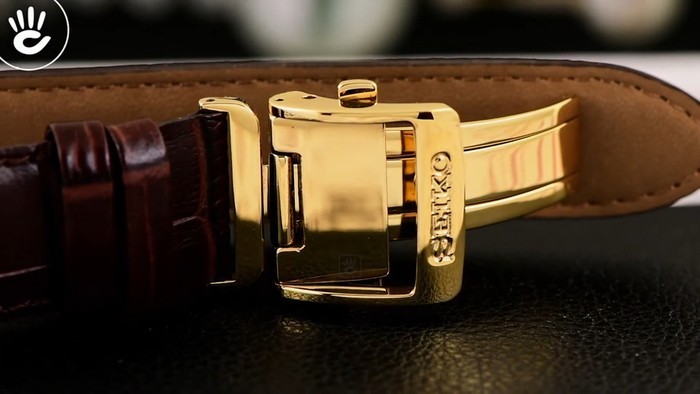 Review đồng hồ Seiko SRPA14J1 vỏ máy kim loại mạ vàng - Ảnh 3
