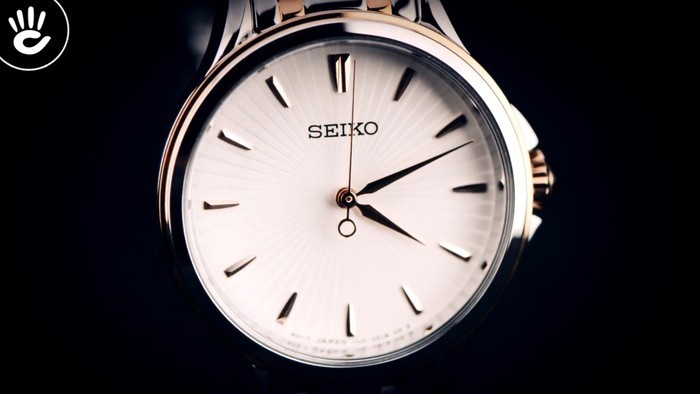 Nhẹ nhàng và giản dị với tone vàng hồng từ đồng hồ Seiko SRZ492P1 - Ảnh: 2