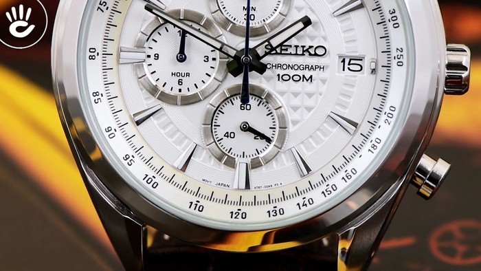 Review đồng hồ Seiko SSB181P1 Chronograph nam tính lịch lãm - Ảnh 2