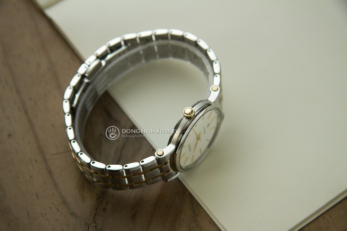 Review đồng hồ Seiko SXB438P1 đơn giản 2 kim, vạch số mỏng - Ảnh 4