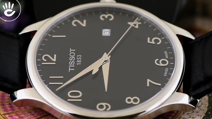 Review đồng hồ Tissot T063.610.16.052.00 phiên bản cọc số học trò mỏng - Ảnh 4