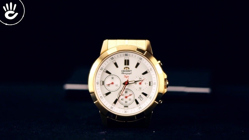 Review đồng hồ Orient FKV00002W0: Phủ vàng đầy sang trọng-4
