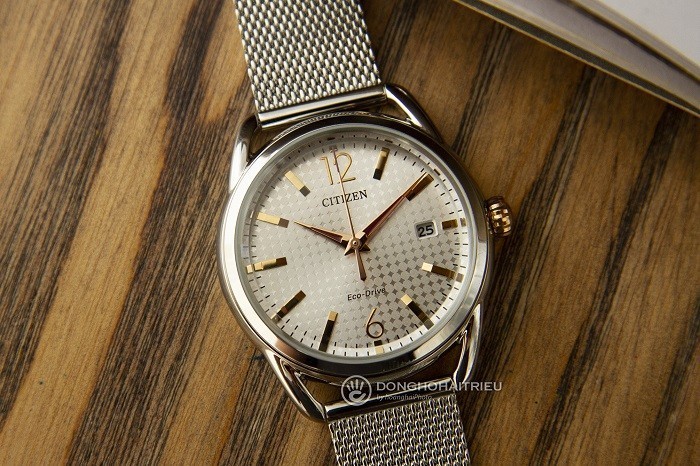 Đồng hồ Citizen FE6088-87A mặt tròn, dây lưới thời trang - Ảnh 2