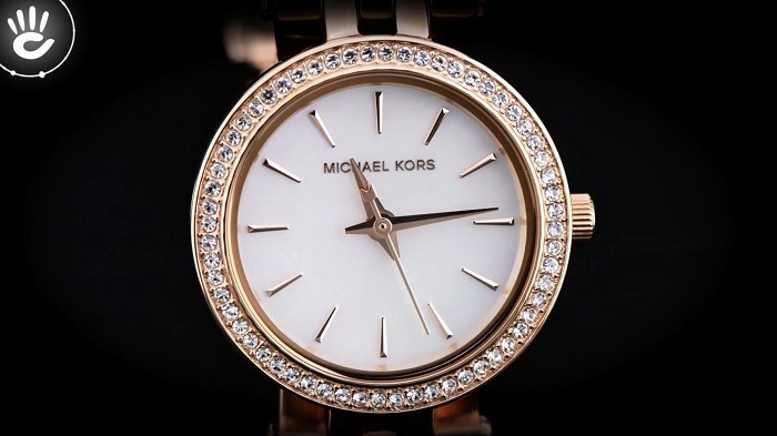 Đồng hồ Michael Kors MK3832 Viền kim cương đầy tinh xảo - Ảnh 2