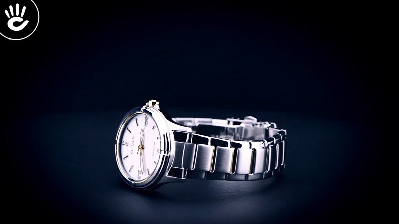 Đồng hồ Citizen FE6054-54A: Đính 7 viên pha lê lấp lánh-3