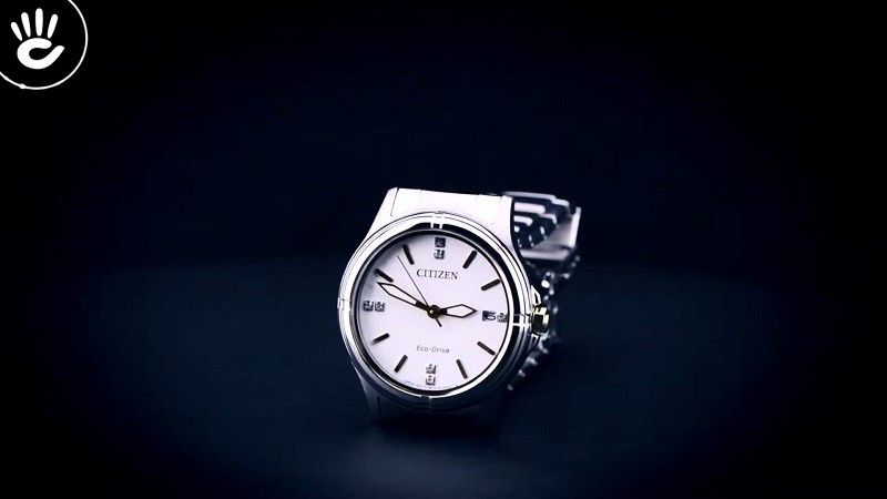 Đồng hồ Citizen FE6054-54A: Đính 7 viên pha lê lấp lánh-5