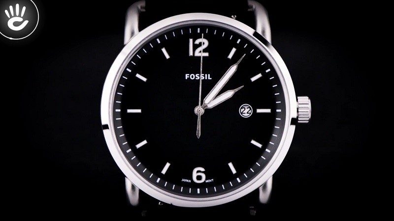 Review đồng hồ Fossil FS5406: Nền mặt số màu đen lịch lãm-2